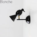 Applique murale moderne LED en forme d'oiseau géométrique