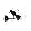 Applique murale moderne LED en forme d'oiseau géométrique
