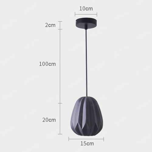 Suspension design LED en résine colorée style Hang - vue 12 sur 11