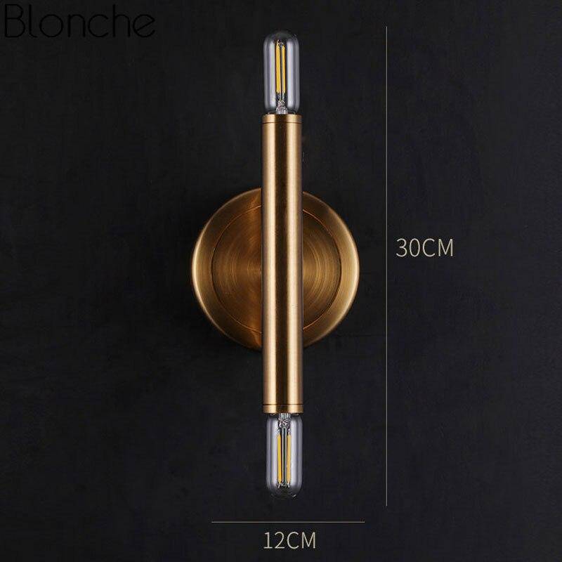 Applique murale design LED en tube cuivré Loft Industriel - vue 4 sur 5