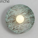 Applique murale design LED avec disque métal coloré Nordic