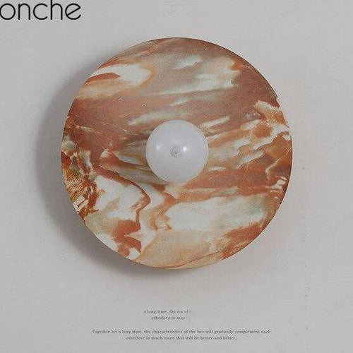Applique murale design LED avec disque métal coloré Nordic