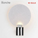 Applique murale design LED en métal avec disque en verre Sconce