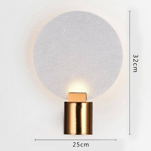 Applique murale design LED en métal avec disque en verre Sconce - vue 8 sur 7