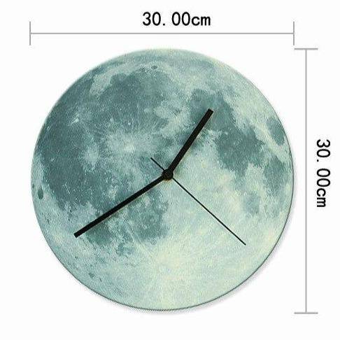 Horloge murale ronde lune colorée 30cm Luminous - vue 10 sur 11