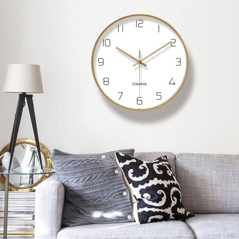 Horloge murale ronde avec chiffres 30cm Paro - vue 3 sur 7
