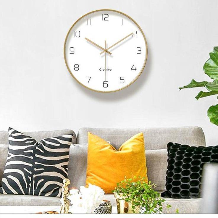 Horloge murale ronde avec chiffres 30cm Paro - vue 2 sur 7