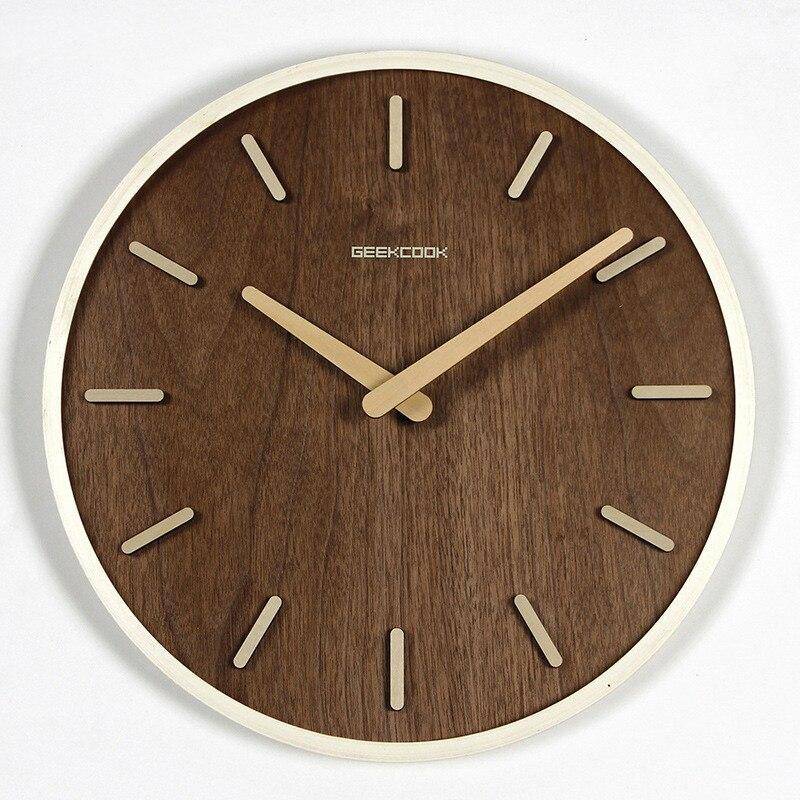 Horloge murale ronde en bambou 30cm Bar - vue 6 sur 6