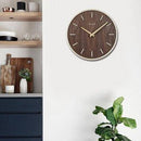 Horloge murale ronde en bambou 30cm Bar