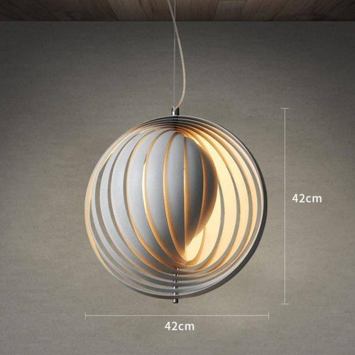 Suspension design LED avec abat-jour sphérique style Loft - vue 7 sur 8