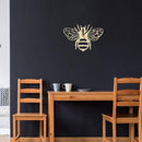 Horloge murale en bois en forme d'abeille 30cm Bee