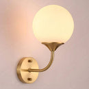 Applique murale moderne LED avec boule en verre Cooper