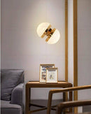 Applique murale dorée LED avec demi-sphère design Creative