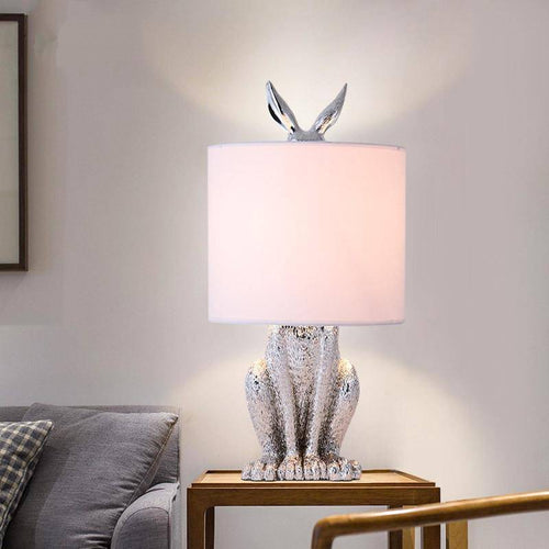 Lampe à poser design LED en résine style lapin Decor - vue 3 sur 7