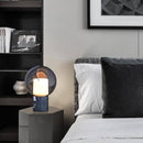Lampe à poser design LED en marbre avec boule en verre Luxury