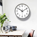 Horloge murale ronde avec chiffres noirs Minute