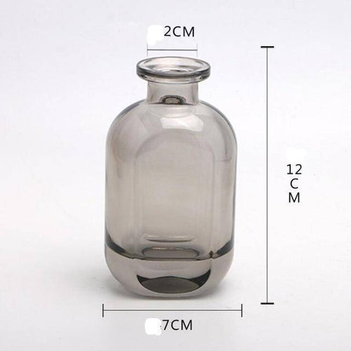 Vase en verre cristal coloré style parfumerie - vue 9 sur 19