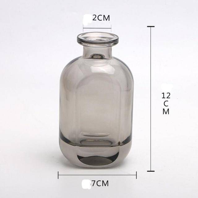 Vase en verre cristal coloré style parfumerie - vue 8 sur 19