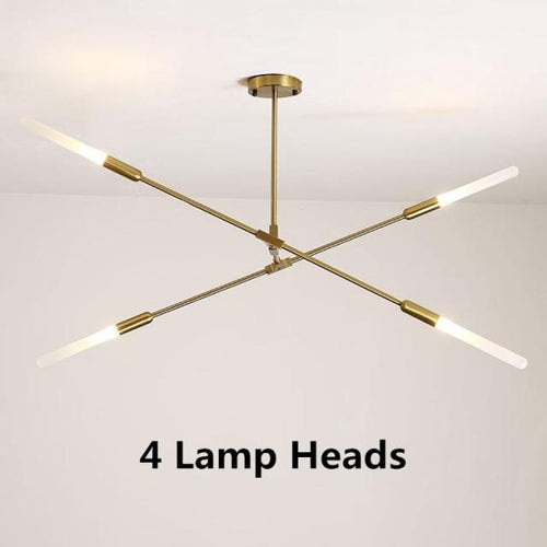 Lustre moderne LED baguettes avec extrémités lumineuses Suvan - vue 8 sur 11