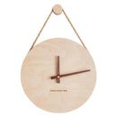 Horloge murale suspendue en bois style japonais