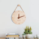 Horloge murale suspendue en bois style japonais
