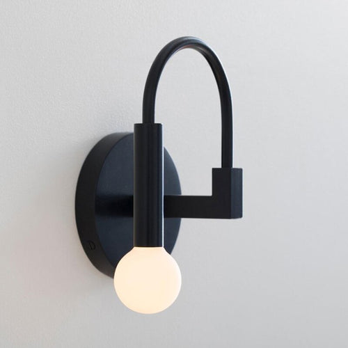 Applique murale moderne LED en forme d'arc métallique Iraide - vue 9 sur 9