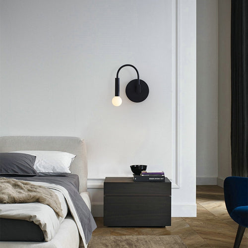 Applique murale moderne LED en forme d'arc métallique Iraide - vue 5 sur 9