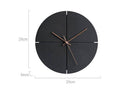 Horloge murale design ronde noire 30cm House