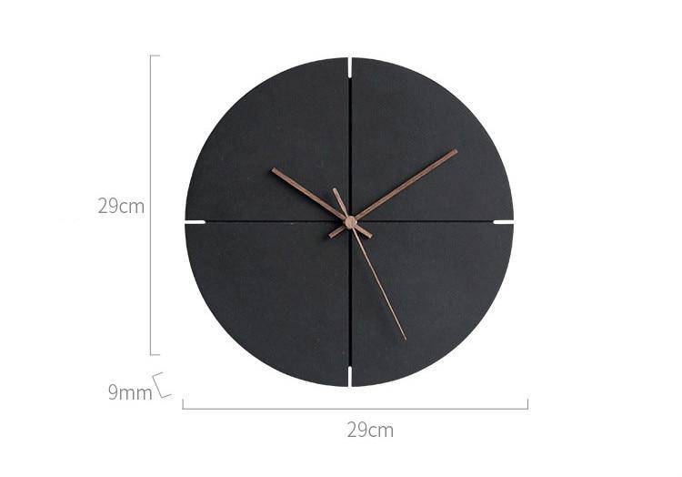 Horloge murale design ronde noire 30cm House - vue 5 sur 6