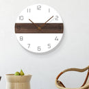 Horloge murale ronde bicolore avec bande et chiffres 30cm