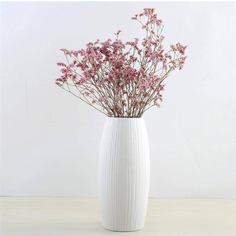 Vase en céramique design blanc minimaliste - vue 3 sur 6