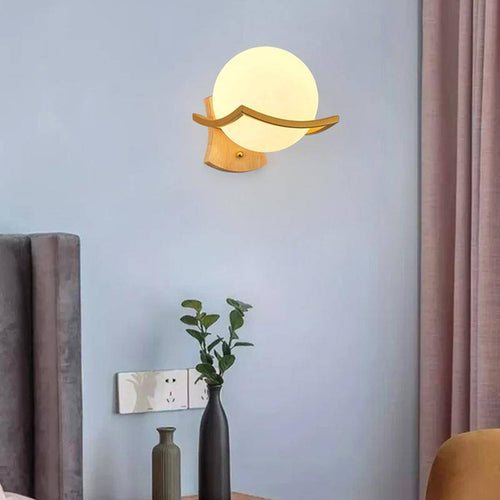 Applique murale design LED boule en verre cristal Luxury - vue 3 sur 4