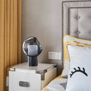 Lampe à poser design LED en marbre avec boule en verre Luxury