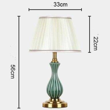 Lampe à poser en céramique LED avec abat-jour de plusieurs formes style Japonais - vue 3 sur 6
