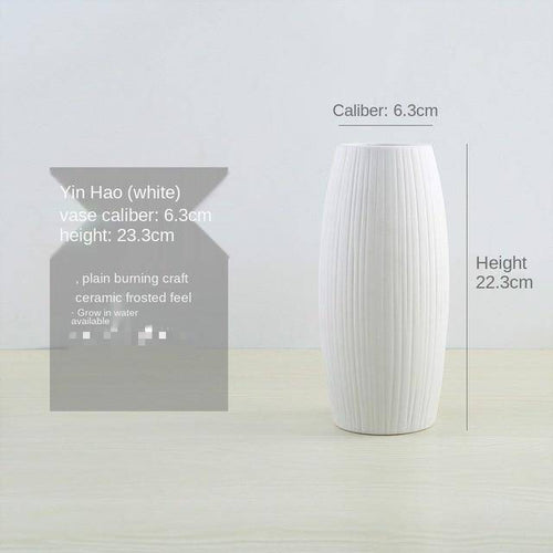 Vase moderne en porcelaine blanc Nordic - vue 11 sur 10