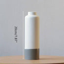 Vase design en céramique blanc et gris style japonais