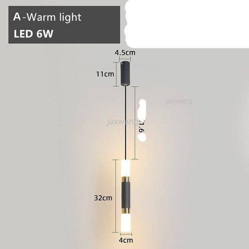 Suspension design LED en tube cylindrique métal Bar - vue 12 sur 12