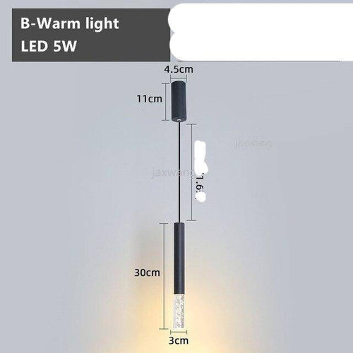 Suspension design LED en tube cylindrique métal Bar - vue 13 sur 12