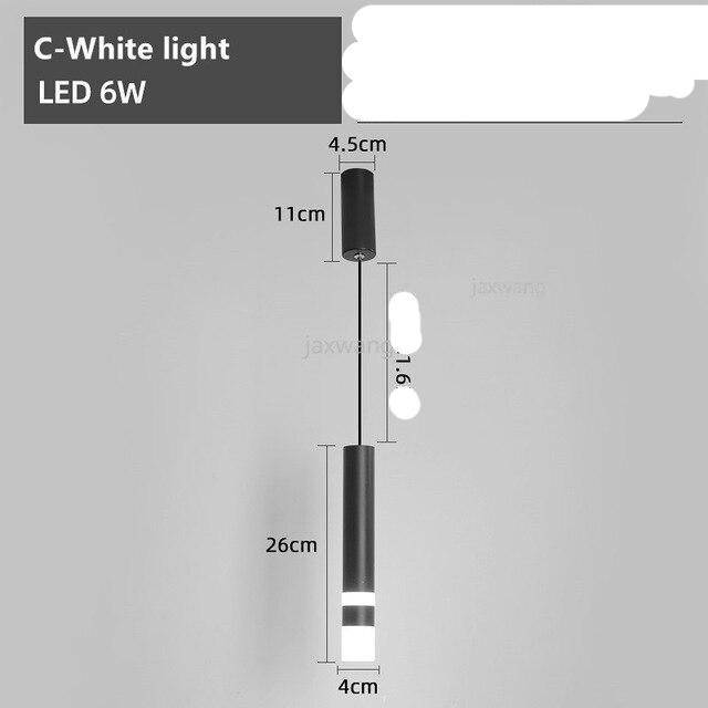 Suspension design LED en tube cylindrique métal Bar - vue 7 sur 12