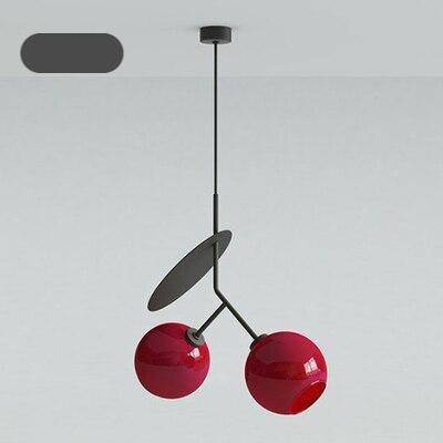 Suspension design LED en métal style cerise deco - vue 9 sur 12