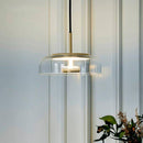 Suspension design arrondie en verre fumé Loft LED