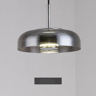 Suspension design arrondie en verre fumé Loft LED - vue 14 sur 13
