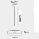 Suspension design arrondie en verre fumé Loft LED