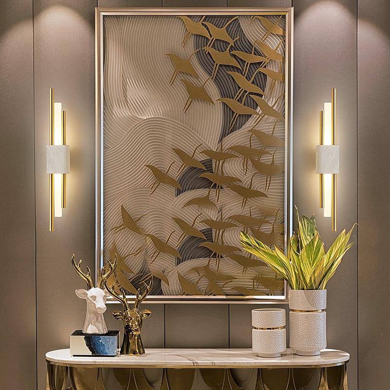 Applique murale design LED en marbre Loft - vue 6 sur 8