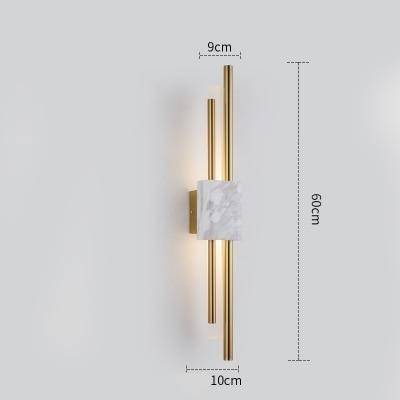 Applique murale design LED en marbre Loft - vue 8 sur 8