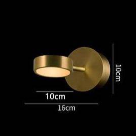 Applique murale LED avec lampe cylindrique et tige dorée Lofty - vue 8 sur 10