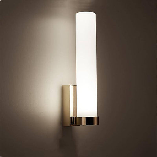Applique murale design LED en métal avec verre cylindrique - vue 7 sur 11