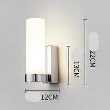 Applique murale design LED en métal avec verre cylindrique - vue 6 sur 11