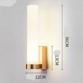 Applique murale design LED en métal avec verre cylindrique - vue 12 sur 11