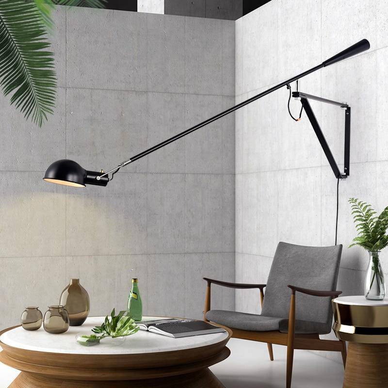 Applique murale design LED avec bras en métal style Loft - vue 4 sur 9